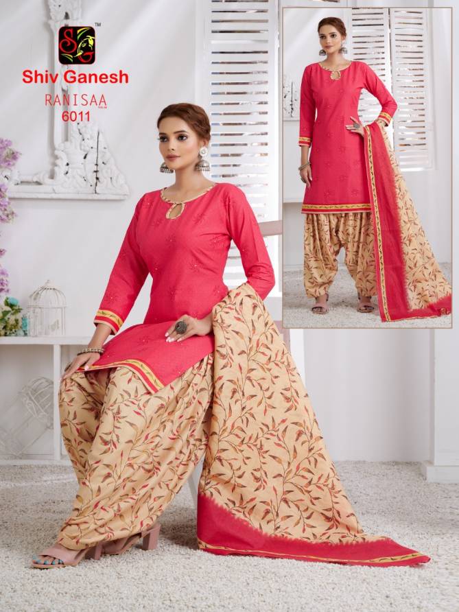 Shiv Ganesh Ranisaa 6 Casual Daily Wear Cotton Printed Dress Material Collection